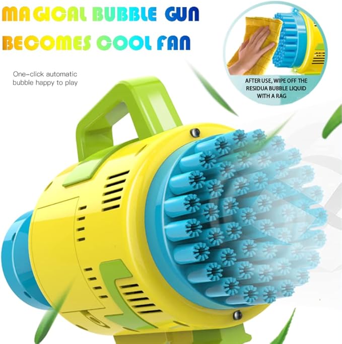 Rocket - 48-Hole Electric Bubble Machine